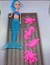 Imagem do Kit Boneca Sereia Cauda Bicolor iluminada Pisca Luz Articulada Meninas + Acessórios animais Fundo Mar
