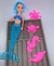 Kit Boneca Sereia Cauda Bicolor iluminada Pisca Luz Articulada Meninas + Acessórios animais Fundo Mar