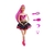 Brinquedo Boneca Estilo Barbie Bailarina Articulada 30cm Lindas Azul Lilas Rosa + Acessórios Ballet Pronta entrega - Store LVO