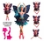 Boneca estilo Barbie Bailarina com Asas Fada Articuladas 30cm Ballet Rosa Azul Lindas + acessorios Pronta entrega na internet