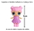 kit Bonequinha Surpresa Lol + Mini Móveis e Acessórios para Casinha 10 peças Brinquedo para Meninas Presente