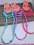Kit Relógio Infantil Pisca Luz toca Musica Meninas + Conjunto Colar e Pulseiras brincos Miçangas Flor smile Presente - loja online