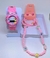 Kit Relógio Infantil Pisca Luz toca Musica Meninas + Conjunto Colar e Pulseiras brincos Miçangas Flor smile Presente