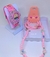 Kit Relógio Infantil Pisca Luz toca Musica Meninas + Conjunto Colar e Pulseiras brincos Miçangas Flor smile Presente - loja online