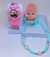 Kit Relógio Infantil Pisca Luz toca Musica Meninas + Conjunto Colar e Pulseiras brincos Miçangas Flor smile Presente - loja online