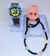 Kit Relógio Infantil Pisca Luz toca Musica Meninas + Conjunto Colar e Pulseiras brincos Miçangas Flor smile Presente na internet