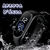 Kit Relógio de Pulso Digital Led Bracelete Prova água Unissex Tipo Smarband + Pulseira esporte Miçangas Sports