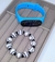Kit Relógio de Pulso Digital Led Bracelete Prova água Unissex Tipo Smarband + Pulseira esporte Miçangas Sports