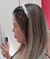 Imagem do Kit Relógio Digital Led Infantil Prova água Silicone Ajustável + Tiara Arquinho Arco Borbada Pérolas Rosa Branco Tendência