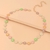 Colar Choker Flor Margarida Folheado Ouro 18k gargantilha Feminina Flores Brancas Coloridas Moda - loja online