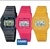Relógio de Pulso Digital Led Casio Masculino/Feminino Silicone Ajustável Cronômetro Alarme Colorido