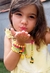 Kit Colar e Pulseira Miçangas Pérolas Infantil Menina com Pingente Princesas Disney Minnie Stitch Sereia Moana Moda Kids na internet