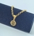 Pulseira Corrente Elo Português Pingente Arvore da Vida Cravejado Zircônias Folheado Ouro 18k Antialérgico Moda