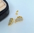 Kit Colar e Brincos Borboleta Madrepérola Grande Folheado Ouro 18k Tendência Moda Feminino Presente na internet