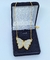 Kit Colar e Brincos Borboleta Madrepérola Grande Folheado Ouro 18k Tendência Moda Feminino Presente - Store LVO