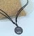 Imagem do Colar Cordão com Pingente Arvore da Vida Redondo Arvores Familia Fio De Couro Ajustável Masculino/Feminino Preto