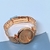 Imagem do Kit Relógio Feminino Redondo Analógico Strass com Pedras Zircônias Aço Inox Love + Pulseira e Brincos +Caixa Presente