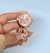 Kit Relógio Feminino Todo Aço Inoxidável Quartz Dourado Rose Prata Luxo + Pulseira e Brincos + Caixa Presente