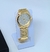 Imagem do Kit Relógio Feminino Redondo Todo em Aço Inox Analógico Quartz Dourado Rose Gold +Pulseira e Brincos +Caixa Presente