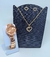 Kit Relógio de Pulso Feminino Analógico Aço Inox Quartz com Pedras Zircônias + Conjunto Colar e Brincos Folheado Presente na internet