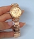 Kit Relógio de Pulso Feminino Redondo Aço Inox Coração Pedras Zircônias + Conjunto Colar e Bincos Folheado Ouro 18k Presente - loja online