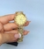 Imagem do Kit Relógio de Pulso Feminino Analógico Aço Inox Quartz com Pedras Zircônias + Conjunto Colar e Brincos Folheado Presente