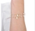 Imagem do Pulseira Religiósa Escapulario Pedras Cristais Miçangas Folheado Ouro 18k Aparecida Pérolas Preta Adulto Infantil