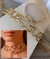 Colar Choker Inspiração Thassia Naves Moda Blogueira Silvia Folheado Ouro 18k Tendência Luxo - Store LVO