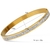 Pulseira Bracelete Feminino Strass Cravejado Pedras Zircônias Aço Inoxidável 316L Luxo Prata Dourado Presente na internet