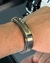 Pulseira Bracelete Masculino Feminino Couro Sintético Placa Aço Inox Folheado Tudo Posso Fé Gratidão Pai Nosso na internet