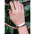 Pulseira Bracelete Masculino Feminino Couro Sintético Placa Aço Inox Folheado Tudo Posso Fé Gratidão Pai Nosso - Store LVO