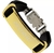 Pulseira Bracelete Masculino Feminino Couro Sintético Placa Aço Inox Folheado Tudo Posso Fé Gratidão Pai Nosso - Store LVO
