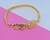Bracelete Pulseira Feminino Masculino Pantera Onça Tigre Folheado Ouro 18K Dourado Gold Tendência Moda - comprar online