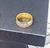 Imagem do Anel de Dedo Aliança Oração Pai Nosso Português Cruz Aço Inox 316L Masculino Feminino Unissex Dourado com Prata Presente