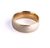 Anel de Dedo Aliança Oração Pai Nosso Português Cruz Aço Inox 316L Masculino Feminino Unissex Dourado com Prata Presente - Store LVO