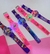 Imagem do Kit Relógio infantil Digital Pisca Luz Led Musica + Tiara de Cabelo Personagem Princesas Disney Barbie Lol Minnie Presente