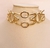 Kit Conjunto Choker e Pulseira Inspiração Thassia Naves Blogueira Luxo Folheado Ouro Lançamento 2023 Tendência Moda - comprar online
