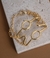 Kit Conjunto Choker e Pulseira Inspiração Thassia Naves Blogueira Luxo Folheado Ouro Lançamento 2023 Tendência Moda - Store LVO