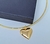 Kit Conjunto Colar e Pulseira Feminino com Pingente Coração Pequeno Liso Folheado Ouro 18k Lançamento Moda Blogueira - loja online