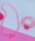 Kit Conjunto Infantil Colar e Pulseiras Miçangas Pingente Personagens Disney Barbie Wandinha Unicórnio Pony Presente - Store LVO