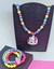Kit Conjunto Infantil Colar e Pulseiras Miçangas Pingente Personagens Disney Barbie Wandinha Unicórnio Pony Presente