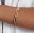 Kit Choker Colar e Pulseira Elo Aro Duplo Metal 6mm Folheado Ouro 18k Lançamento 2023 Blogueira Feminino Presente