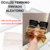Kit Relógio de Pulso Digital Led Quadrado Silicone Ajustável + Óculos de Sol Feminino Armação Grande Degradê Luxo Tendência - loja online