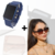 Kit Relógio de Pulso Digital Led Silicone Ajustável + Óculos de Sol Feminino Quadrado degradê Tendência Moda Presente - Store LVO