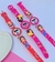 Imagem do Kit Relógio de Pulso Infantil Digital Silicone Desenho 3d Unicórnio Sereia + Conjunto colar e Pulseira Anel Miçangas Coloridas Crianças