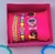 Kit Relógio Infantil Digital Meninas Desenho Animado Disney 3D Sereia Unicórnio + Conjunto Pulseiras e Brincos Miçangas + Caixa - comprar online