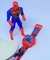 Kit Relógio Infantil Digital Projetor de Imagem 3D Super heroís Homem aranha + Boneco Articulado luz Personagem Presente