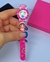 Kit Relógio Infantil Digital Meninas Desenho Animado Disney 3D Sereia Unicórnio + Conjunto Pulseiras e Brincos Miçangas + Caixa