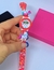 Kit Relógio de Pulso Infantil Digital Silicone Desenho 3d Unicórnio Sereia + Conjunto colar e Pulseira Anel Miçangas Coloridas Crianças