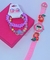Kit Relógio Infantil Digital Meninas Desenho Animado Disney 3D Sereia Unicórnio + Conjunto Pulseiras e Brincos Miçangas + Caixa - loja online